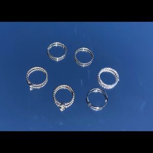 ‼️SOLD‼️silver rings